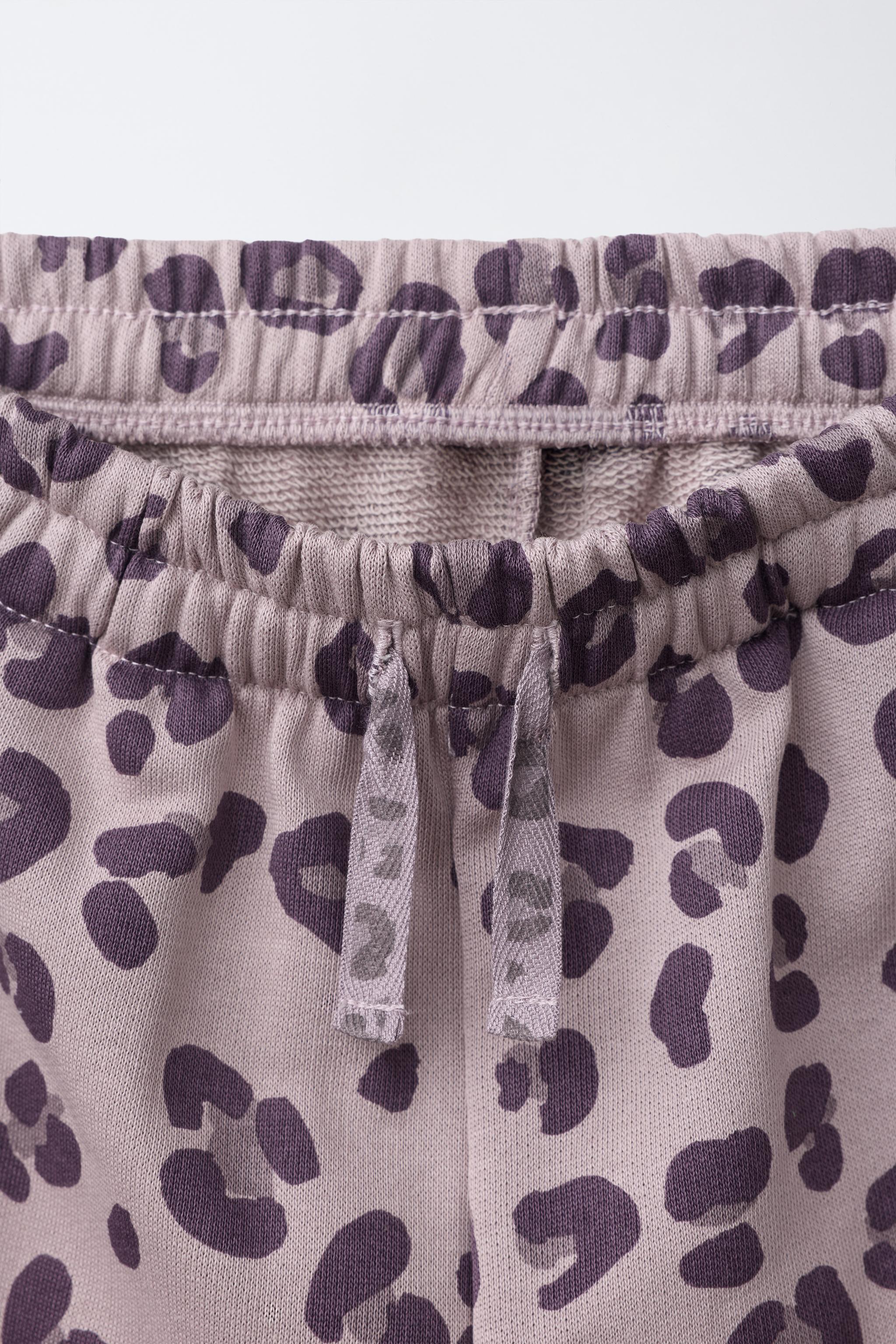 ANIMAL PRINT PLUSH SHORTS